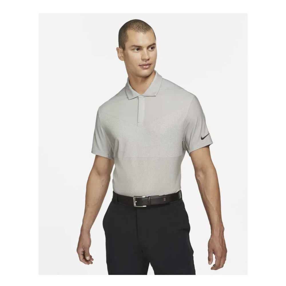 Nike Dri-FIT ADV Tiger Woods Golf Polo Shirt Dust Black DA2995-100 Mens XL TW